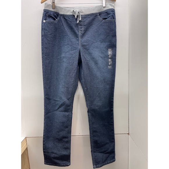 Justice Other - Justice Girls Skinny Jeans 22 Plus Blue Denim Mid Rise Knit Waist Soft Stretchy